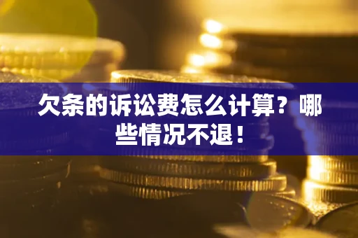 北京欠条的诉讼费怎么计算？哪些情况不退！