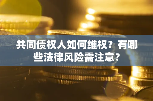 北京共同债权人如何维权？有哪些法律风险需注意？