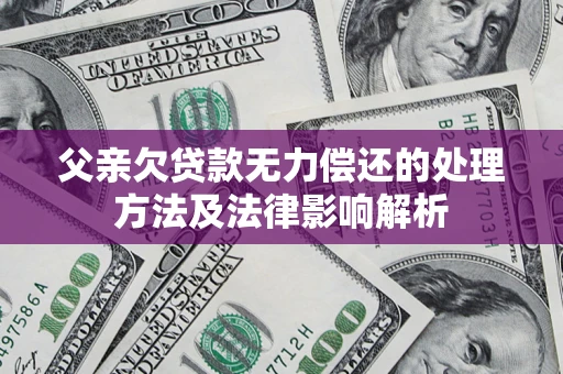 北京父亲欠贷款无力偿还的处理方法及法律影响解析