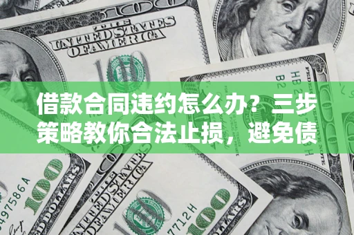 北京借款合同违约怎么办？三步策略教你合法止损，避免债务危机升级
